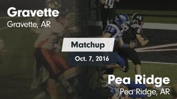 Matchup: Gravette  vs. Pea Ridge  2016