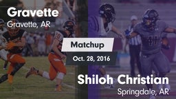 Matchup: Gravette  vs. Shiloh Christian  2016
