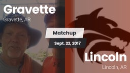 Matchup: Gravette  vs. Lincoln  2017