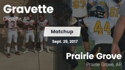 Matchup: Gravette  vs. Prairie Grove  2017