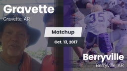 Matchup: Gravette  vs. Berryville  2017