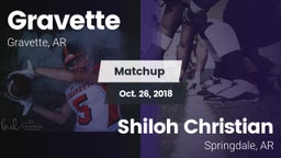 Matchup: Gravette  vs. Shiloh Christian  2018