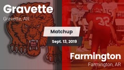 Matchup: Gravette  vs. Farmington  2019