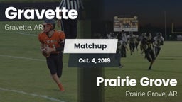 Matchup: Gravette  vs. Prairie Grove  2019