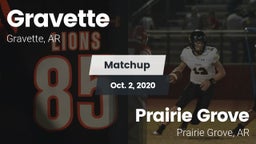 Matchup: Gravette  vs. Prairie Grove  2020