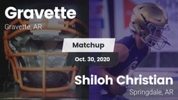 Matchup: Gravette  vs. Shiloh Christian  2020
