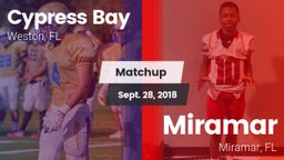 Matchup: Cypress Bay High vs. Miramar  2018