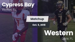 Matchup: Cypress Bay High vs. Western  2018