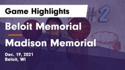 Beloit Memorial  vs Madison Memorial  Game Highlights - Dec. 19, 2021