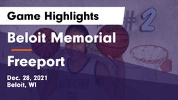 Beloit Memorial  vs Freeport  Game Highlights - Dec. 28, 2021