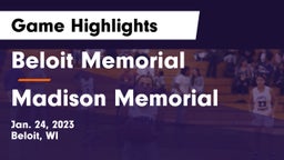 Beloit Memorial  vs Madison Memorial  Game Highlights - Jan. 24, 2023