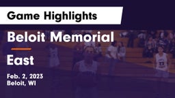 Beloit Memorial  vs East  Game Highlights - Feb. 2, 2023