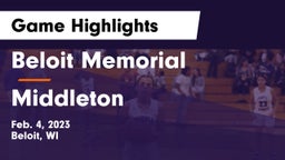 Beloit Memorial  vs Middleton  Game Highlights - Feb. 4, 2023