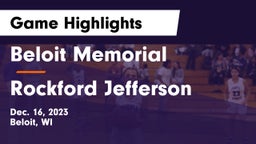 Beloit Memorial  vs Rockford Jefferson  Game Highlights - Dec. 16, 2023