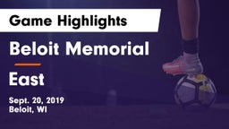 Beloit Memorial  vs East  Game Highlights - Sept. 20, 2019