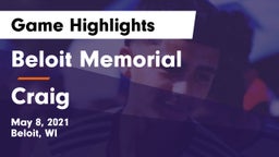 Beloit Memorial  vs Craig  Game Highlights - May 8, 2021
