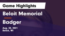 Beloit Memorial  vs Badger  Game Highlights - Aug. 30, 2021