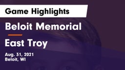 Beloit Memorial  vs East Troy  Game Highlights - Aug. 31, 2021