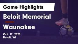 Beloit Memorial  vs Waunakee  Game Highlights - Oct. 17, 2023