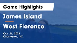 James Island  vs West Florence  Game Highlights - Oct. 21, 2021