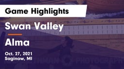 Swan Valley  vs Alma  Game Highlights - Oct. 27, 2021