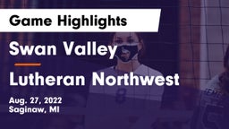 Swan Valley  vs Lutheran Northwest  Game Highlights - Aug. 27, 2022