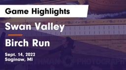 Swan Valley  vs Birch Run  Game Highlights - Sept. 14, 2022