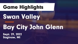 Swan Valley  vs Bay City John Glenn Game Highlights - Sept. 29, 2022