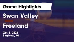 Swan Valley  vs Freeland  Game Highlights - Oct. 5, 2022