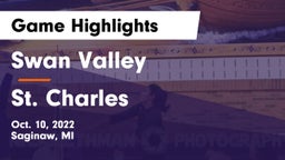 Swan Valley  vs St. Charles Game Highlights - Oct. 10, 2022