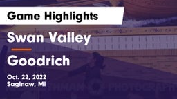 Swan Valley  vs Goodrich  Game Highlights - Oct. 22, 2022