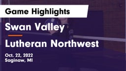 Swan Valley  vs Lutheran Northwest  Game Highlights - Oct. 22, 2022
