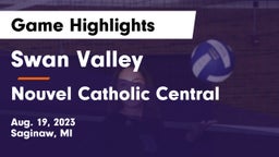 Swan Valley  vs Nouvel Catholic Central  Game Highlights - Aug. 19, 2023