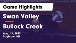 Swan Valley  vs Bullock Creek  Game Highlights - Aug. 19, 2023