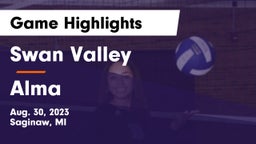 Swan Valley  vs Alma  Game Highlights - Aug. 30, 2023
