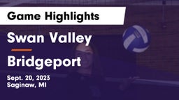 Swan Valley  vs Bridgeport  Game Highlights - Sept. 20, 2023