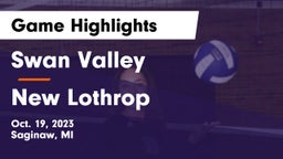 Swan Valley  vs New Lothrop  Game Highlights - Oct. 19, 2023