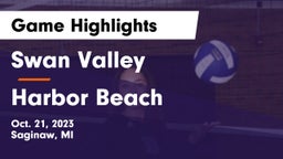 Swan Valley  vs Harbor Beach Game Highlights - Oct. 21, 2023