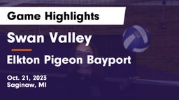 Swan Valley  vs Elkton Pigeon Bayport Game Highlights - Oct. 21, 2023