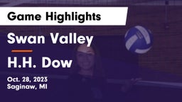 Swan Valley  vs H.H. Dow  Game Highlights - Oct. 28, 2023