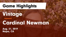 Vintage  vs Cardinal Newman  Game Highlights - Aug. 21, 2019