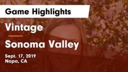 Vintage  vs Sonoma Valley Game Highlights - Sept. 17, 2019