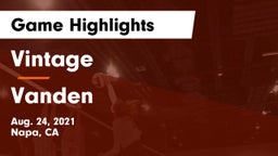 Vintage  vs Vanden Game Highlights - Aug. 24, 2021