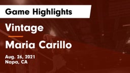 Vintage  vs Maria Carillo Game Highlights - Aug. 26, 2021