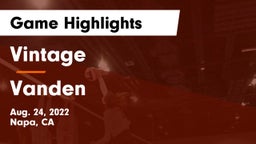 Vintage  vs Vanden  Game Highlights - Aug. 24, 2022