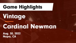 Vintage  vs Cardinal Newman  Game Highlights - Aug. 30, 2022
