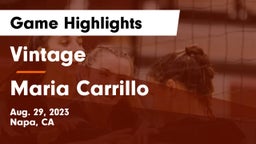 Vintage  vs Maria Carrillo  Game Highlights - Aug. 29, 2023