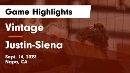Vintage  vs Justin-Siena  Game Highlights - Sept. 14, 2023