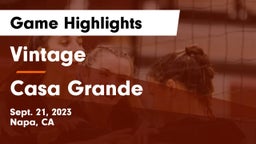Vintage  vs Casa Grande  Game Highlights - Sept. 21, 2023