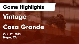 Vintage  vs Casa Grande  Game Highlights - Oct. 12, 2023